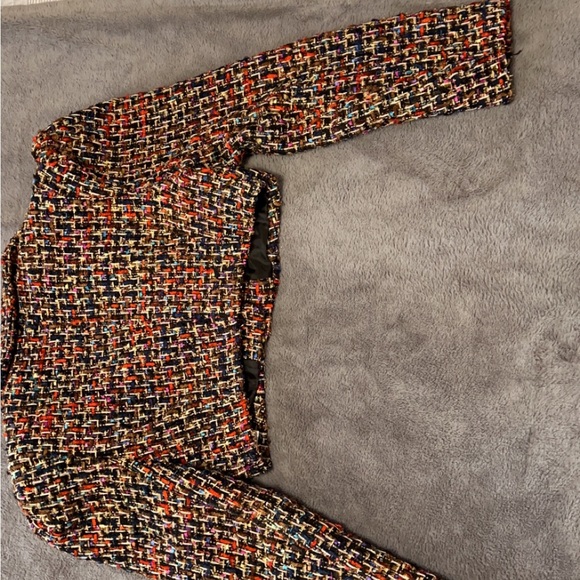 Front button/No Stretch/Tweed/Regular fit/100% Polyester/Multicolored - Picture 3 of 4